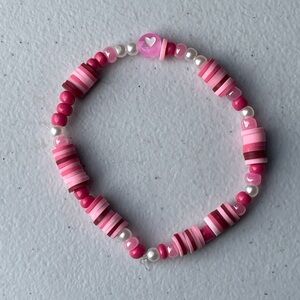 Pink Beaded Bracelet